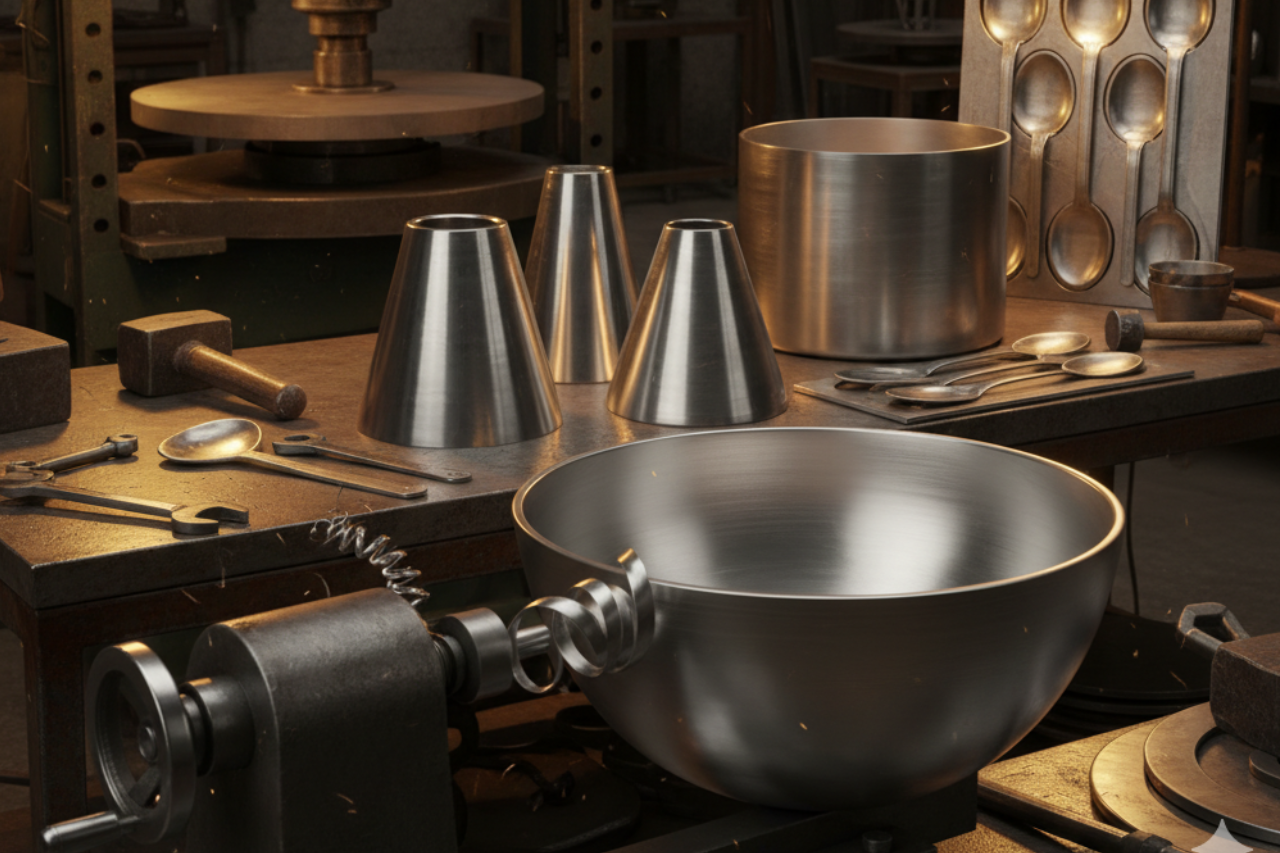 Spinning and Deep-Drawn Utensils